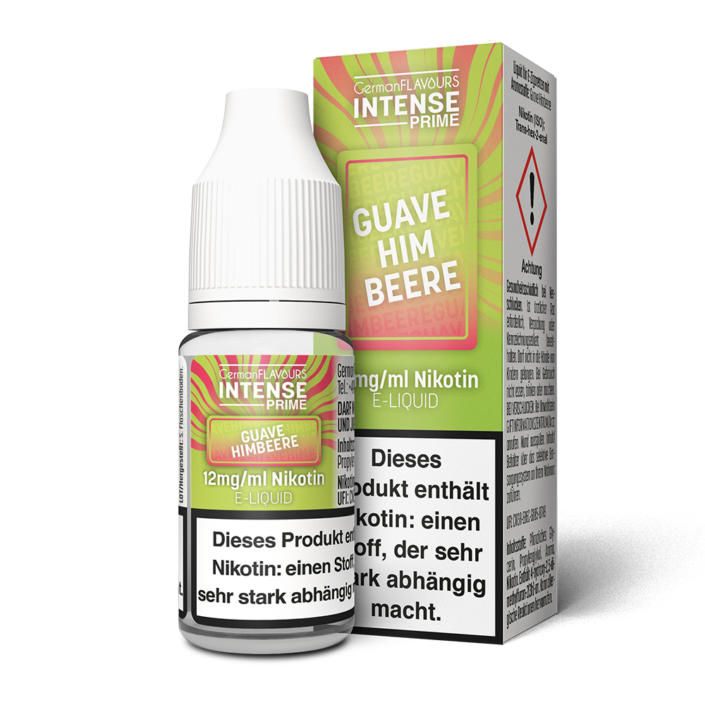 German Flavours Intense Prime Guave Himbeere | 10ml Liquid 
